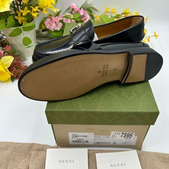 Men’s Gucci interlocking G loafers size 7 fits 8US made in Italy - Picture 7 of 10